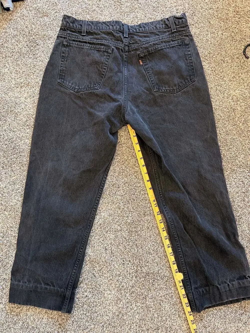 Vintage Levi Strauss Signature 540 Relaxed Fit Black Denim Jeans Size 36x29